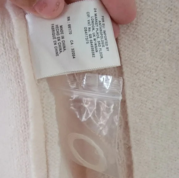 ANTHROPOLOGIE by KNITTED & KNOTTED CABLEKNIT BOILED WOOL BLAZER SIZE SMALL. - Picture 10 of 16